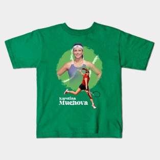 Karolina Muchova cartoon Kids T-Shirt